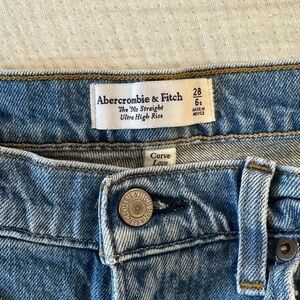 Abercrombie & Fitch High Rise Light Blue Jeans